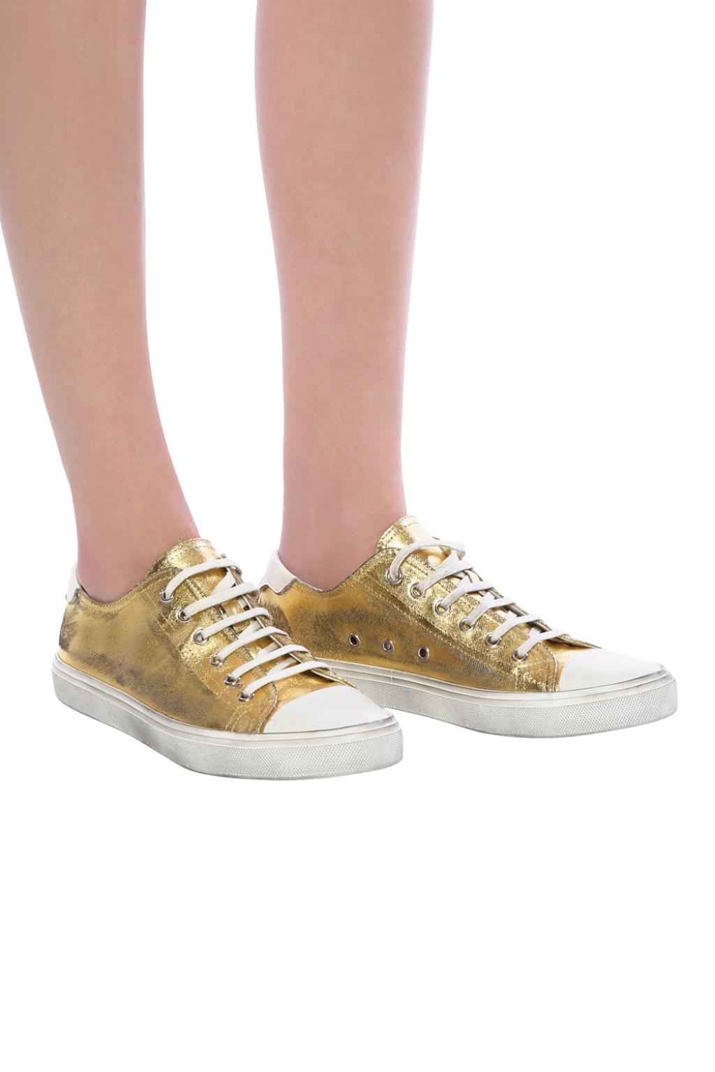 Saint laurent clearance gold sneakers